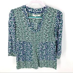 Boden Top Womens 4 Polka Dot Fairy Whimsy Colorful Artsy Patchwork Classic